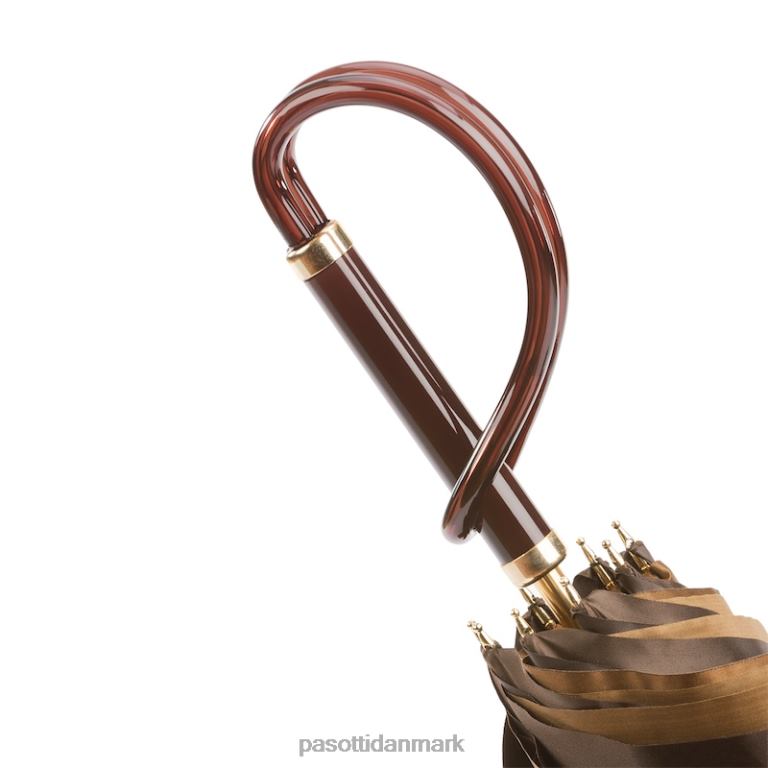 Kvinder PASOTTI 189 21065-40 a - brun dahlia paraply, dobbelt stof 824L2371