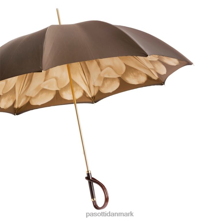 Kvinder PASOTTI 189 21065-40 a - brun dahlia paraply, dobbelt stof 824L2371