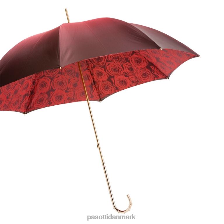 Kvinder PASOTTI 189 50884-1 u2 - røde roser paraply, dobbelt klæde 824L2381