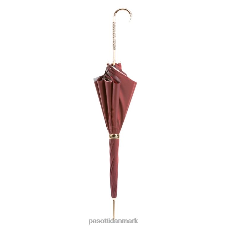 Kvinder PASOTTI 189 53910-88 c30-3 - vinrød vintage paraply, dobbelt klud 824L2394