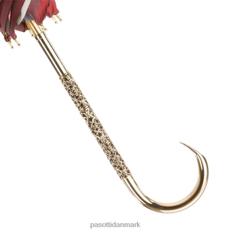 Kvinder PASOTTI 189 53910-88 c30-3 - vinrød vintage paraply, dobbelt klud 824L2394