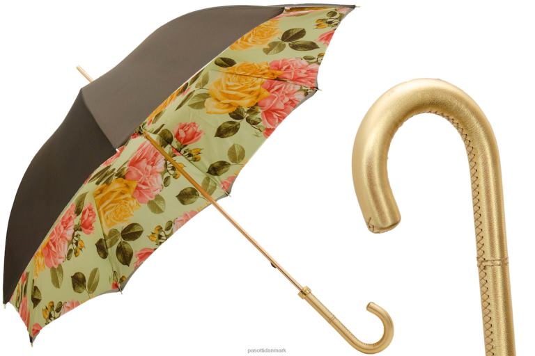 Kvinder PASOTTI 189 54740-88 i35 - gule roser paraply 824L2358