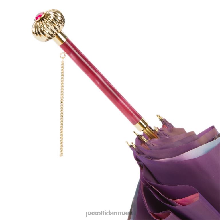 Kvinder PASOTTI 189 56896-1 u14pf - lilla paraply med roser trykt interiør, dobbelt stof 824L2373