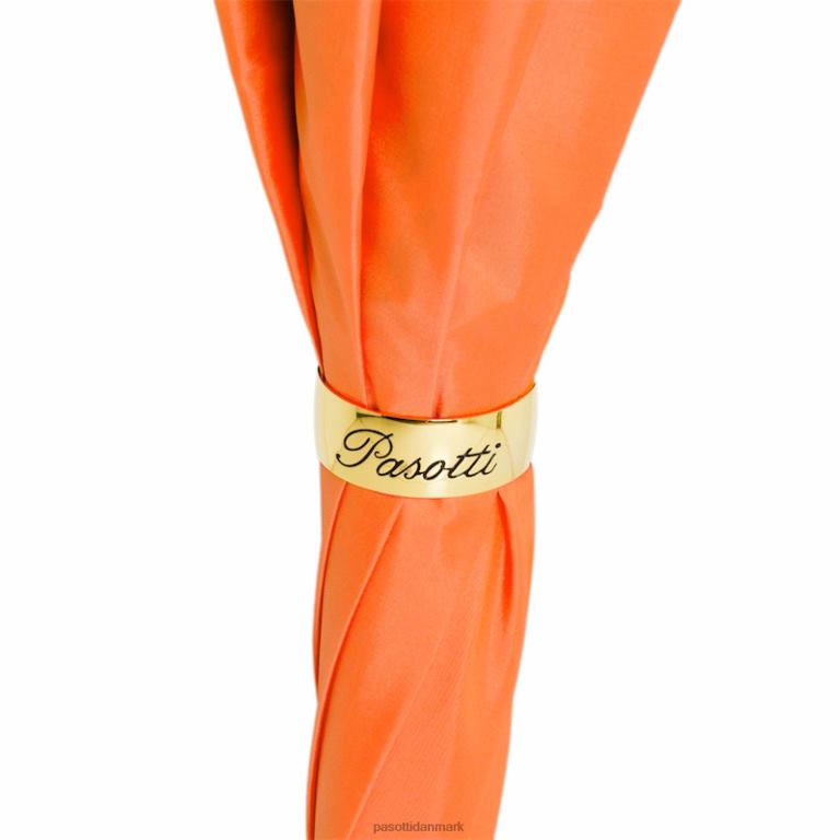 Kvinder PASOTTI 189 56896-9 a - orange blomster paraply, dobbelt klæde 824L2386