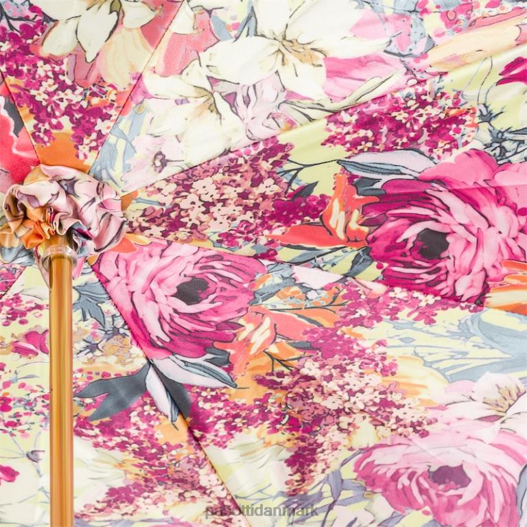 Kvinder PASOTTI 189 5e491-3 a - smuk blomstret paraply, dobbelt stof 824L2361