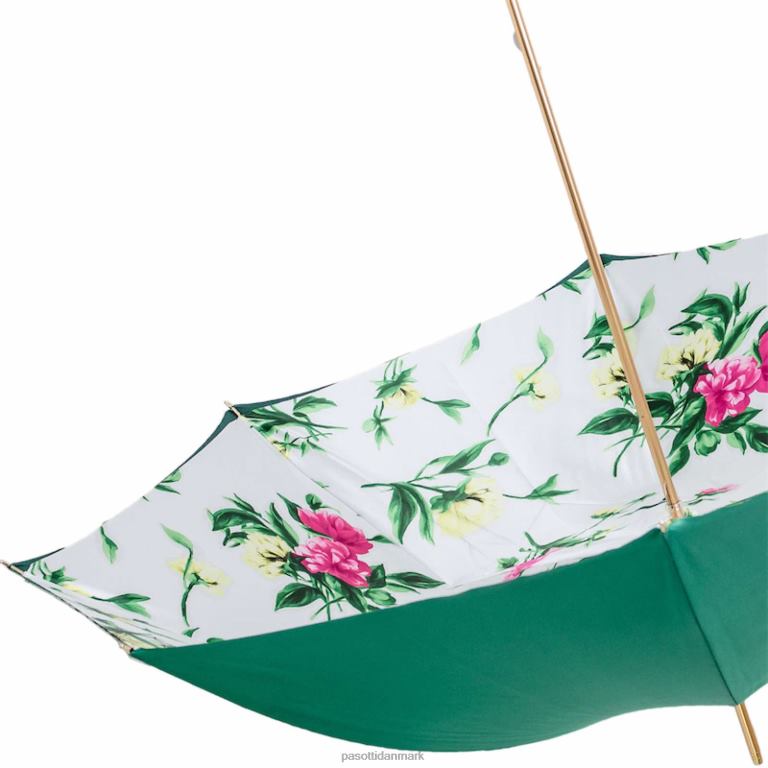 Kvinder PASOTTI 189 5g763-5 p5 - smaragdgrøn blomsterparaply 824L2325