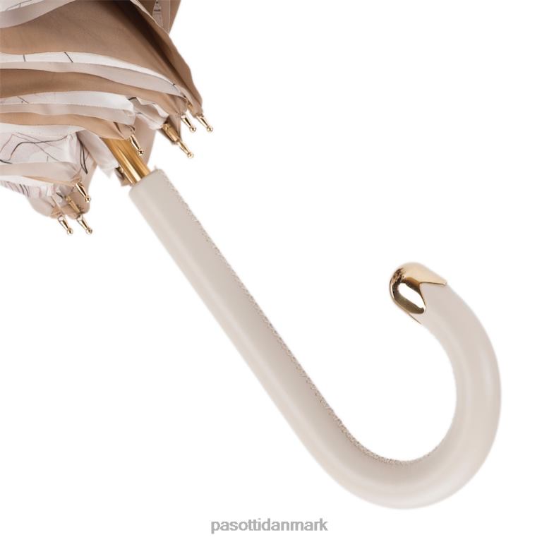 Kvinder PASOTTI 189 5l976-3 m17 - fantastisk elfenben paraply, dobbelt klud 824L2390