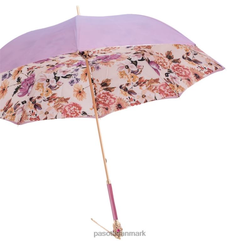 Kvinder PASOTTI 189 9a436-9 f30pf - lyslilla blomsterparaply 824L2335