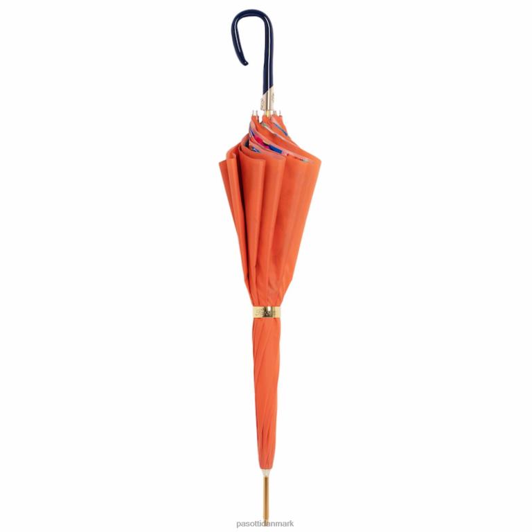 Kvinder PASOTTI 189 va936-1 f38 - orange paraply med blomster 824L2333