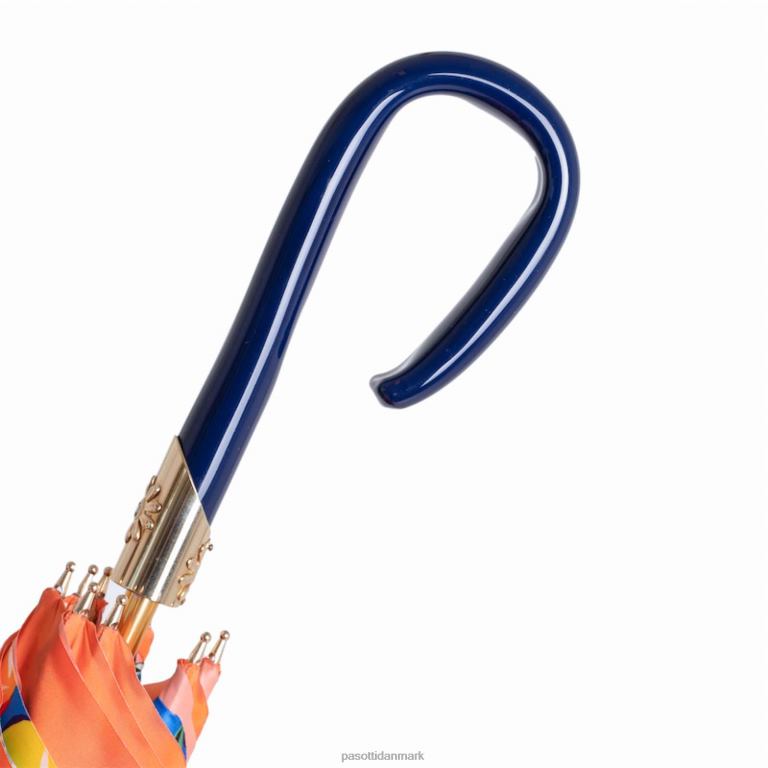 Kvinder PASOTTI 189 va936-1 f38 - orange paraply med blomster 824L2333