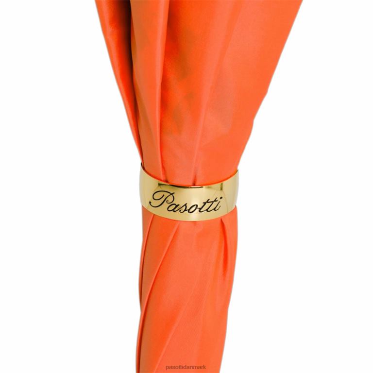 Kvinder PASOTTI 189 va936-1 f38 - orange paraply med blomster 824L2333