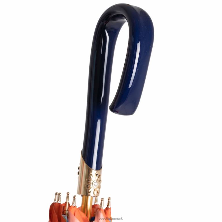 Kvinder PASOTTI 189 va936-1 f38 - orange paraply med blomster 824L2333