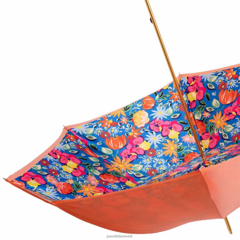 Kvinder PASOTTI 189 va936-1 f38 - orange paraply med blomster 824L2333