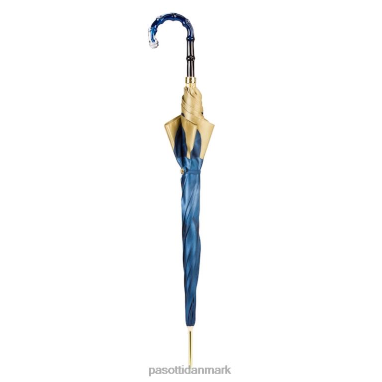 Kvinder PASOTTI 460 21065-13 n5 - blå dahlia paraply 824L2362