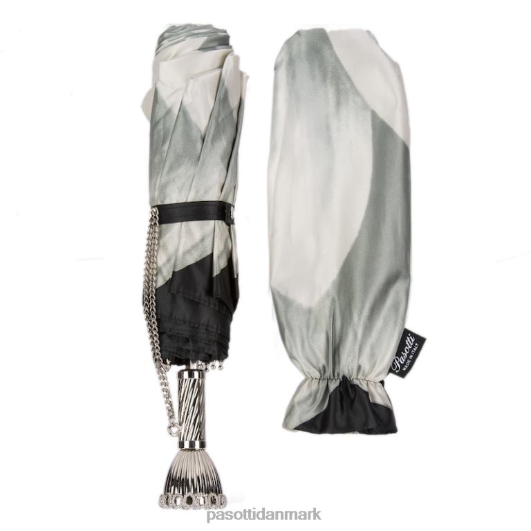 Kvinder PASOTTI 257 21273-11 p11 - sølv dahlia foldeparaply 824L2598