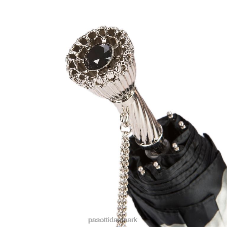 Kvinder PASOTTI 257 21273-11 p11 - sølv dahlia foldeparaply 824L2598