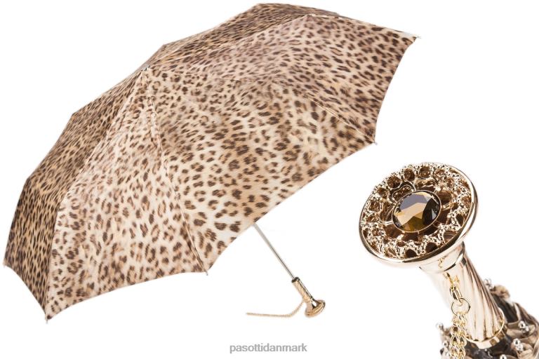 Kvinder PASOTTI 257 52417-16 p12 - leopard foldeparaply 824L2599