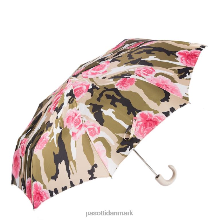 Kvinder PASOTTI 257 53078-18 p - camouflage foldeparaply med roser 824L2605