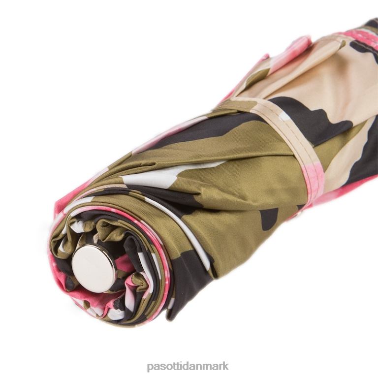 Kvinder PASOTTI 257 53078-18 p - camouflage foldeparaply med roser 824L2605