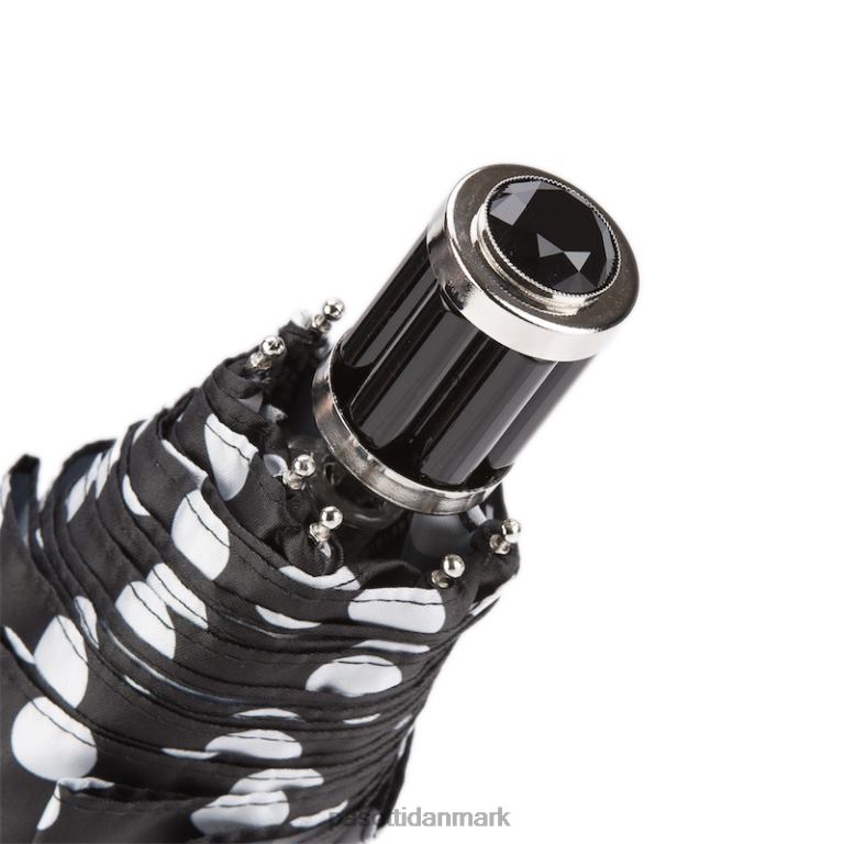 Kvinder PASOTTI 257 55874-1 s11 - sorte og hvide polkaprikker foldeparaply 824L2615