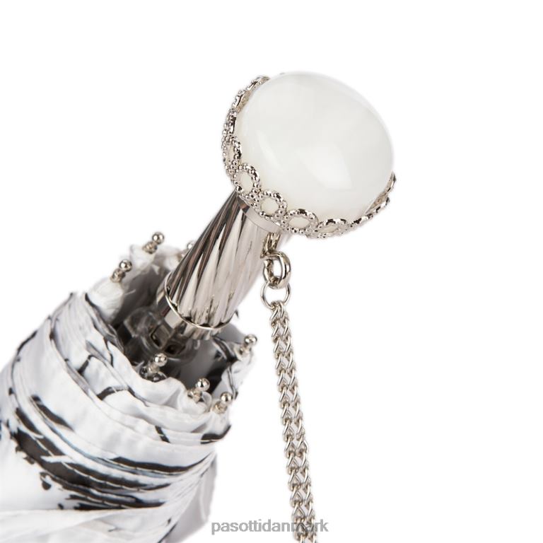 Kvinder PASOTTI 257 56799-1 a29 - sort og hvid blomstret paraply 824L2588