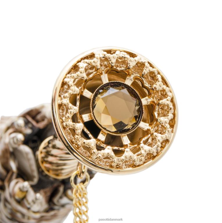 Kvinder PASOTTI 257 58002-6 p12 - foldeparaply med leopardprint og kæder 824L2587