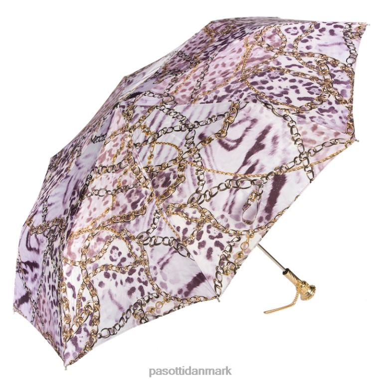 Kvinder PASOTTI 257 58002-7 p14 - animalier og kædetryk foldeparaply 824L2618
