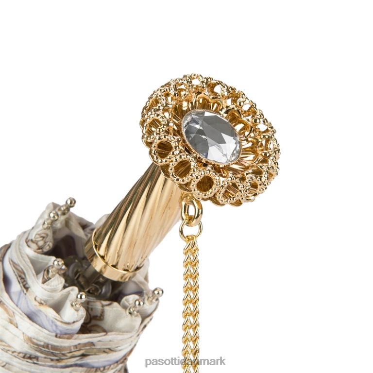 Kvinder PASOTTI 257 58152-2 s15 - trenser print hvid foldeparaply 824L2621