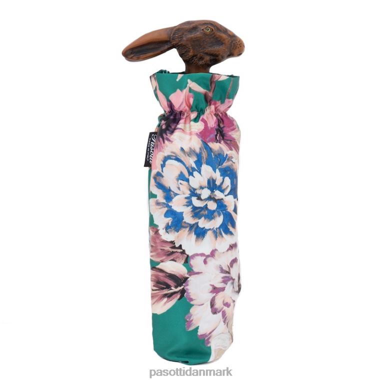 Kvinder PASOTTI 257 9a436-5 113 - foldeparaply med kaninhåndtag og blomstret print 824L2580