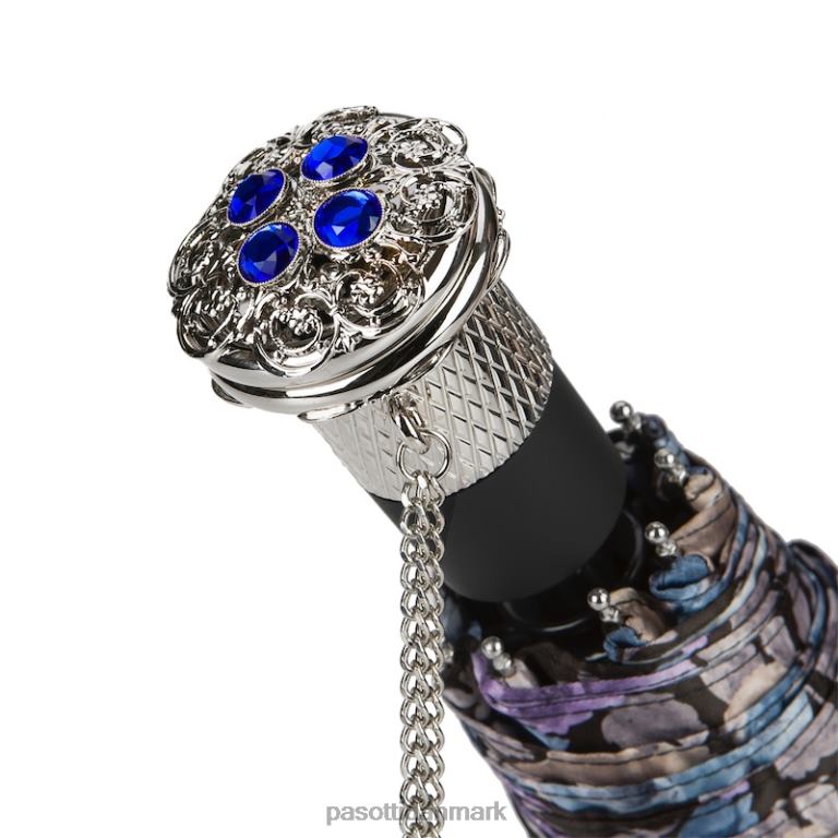 Kvinder PASOTTI 261s 57982-9 b54 - elegant blomstret foldeparaply 824L2607