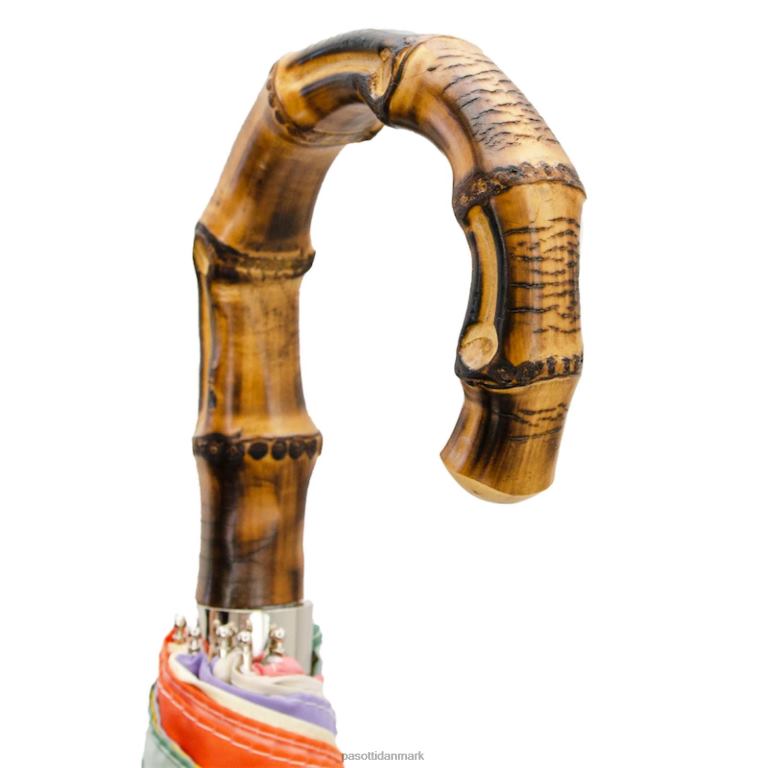 Kvinder PASOTTI 64 rainbow-1 b - regnbueparaply med bambushåndtag 824L2572