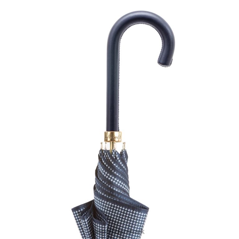 Kvinder PASOTTI 16 1408-34 p - pied de poule navy paraply 824L2469