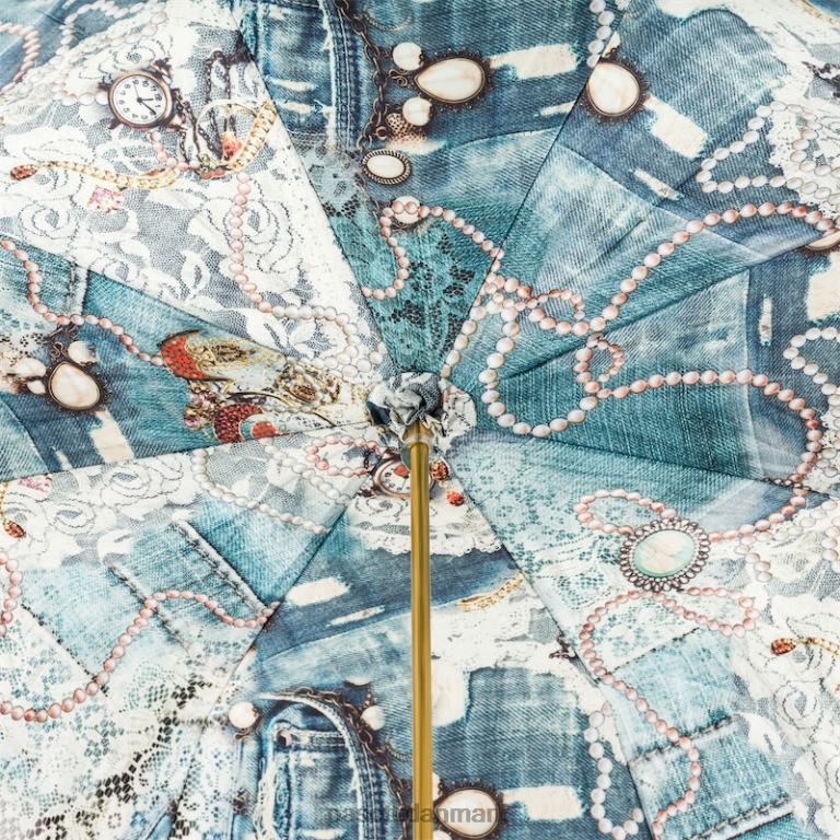 Kvinder PASOTTI 189 5d566-1 u5 - vintage perleparaply, dobbelt stof 824L2482