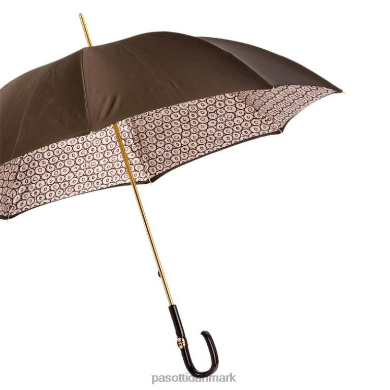 Kvinder PASOTTI 189 5e438-3 c26 - geometrisk paraply med små cirkler, dobbelt stof 824L2485