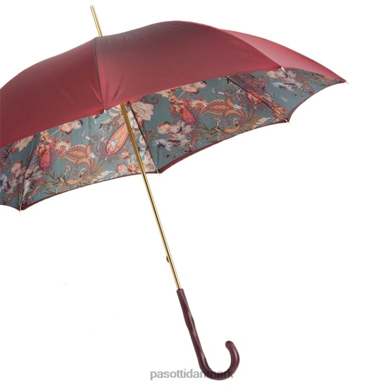 Kvinder PASOTTI 189 5v777-1 z16 - klassisk bordeaux paraply 824L2448