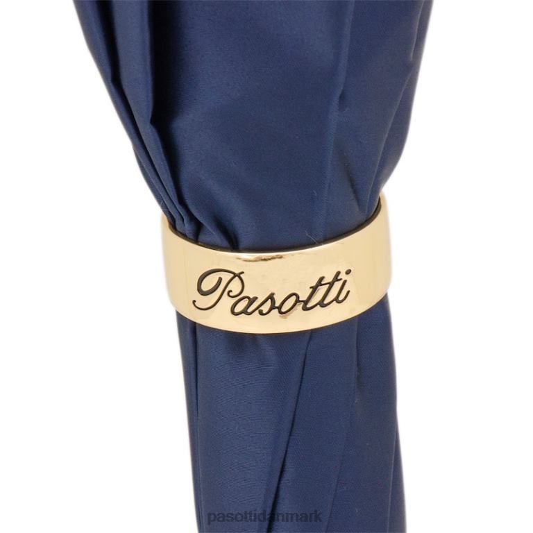 Kvinder PASOTTI 189 5y743-1 p - klassisk marineblå paraply med striber og blomster 824L2452