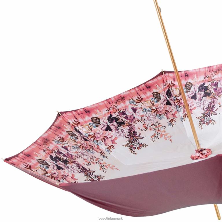 Kvinder PASOTTI 189 9l980-2 c26 - vintage bordeaux paraply 824L2488