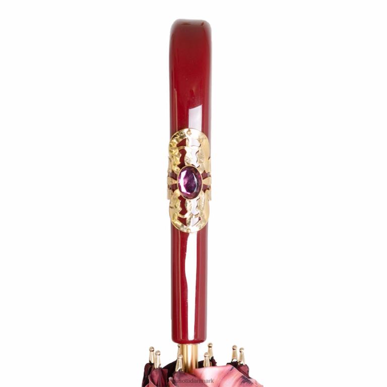 Kvinder PASOTTI 189 9l980-2 c26 - vintage bordeaux paraply 824L2488