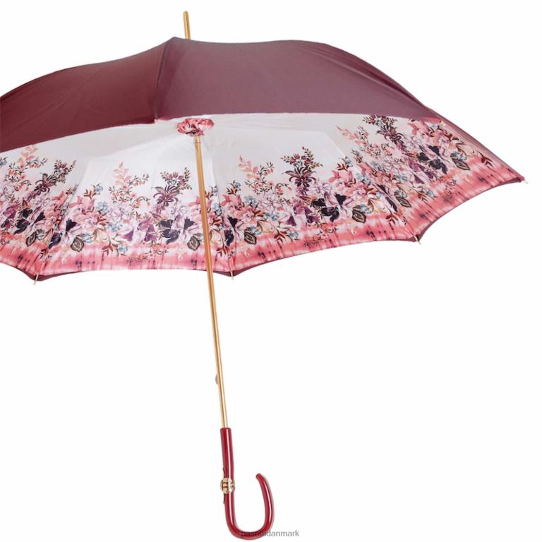Kvinder PASOTTI 189 9l980-2 c26 - vintage bordeaux paraply 824L2488