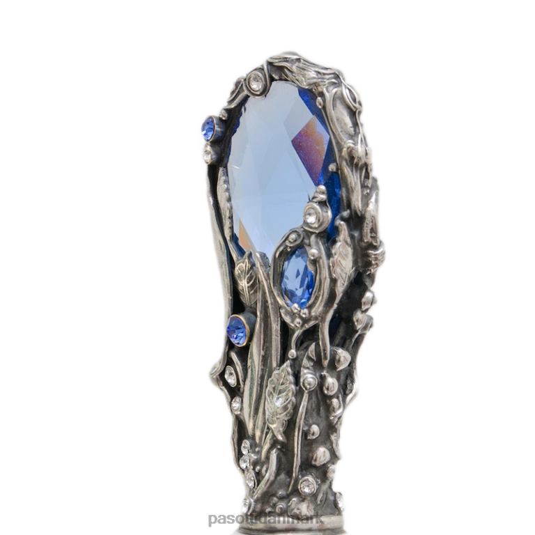 Kvinder PASOTTI 185n 21284-17 w68pb - blå swarovski paraply, dobbelt klud 824L2527