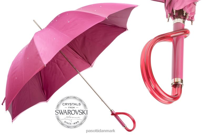 Kvinder PASOTTI 185n 21284-18 a - pink swarovski paraply, dobbelt klud 824L2540