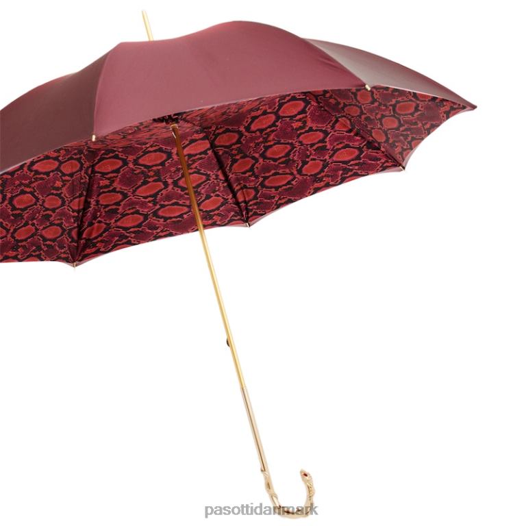 Kvinder PASOTTI 189 55303-213 w90 - rød python paraply 824L2542
