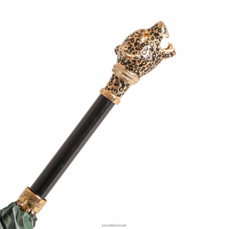 Kvinder PASOTTI 189 5g801-4 k82 - grøn leopardiseret panter paraply 824L2569