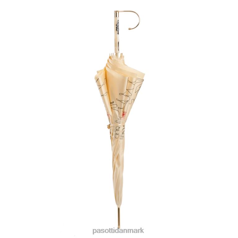 Kvinder PASOTTI 222 plat-300 t8 - elfenben skitseparaply, dobbelt klud 824L2534