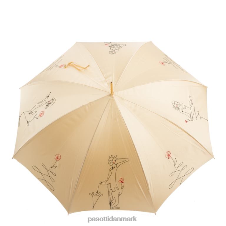 Kvinder PASOTTI 222 plat-300 t8 - elfenben skitseparaply, dobbelt klud 824L2534