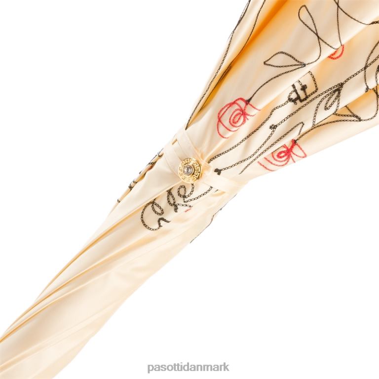 Kvinder PASOTTI 222 plat-300 t8 - elfenben skitseparaply, dobbelt klud 824L2534