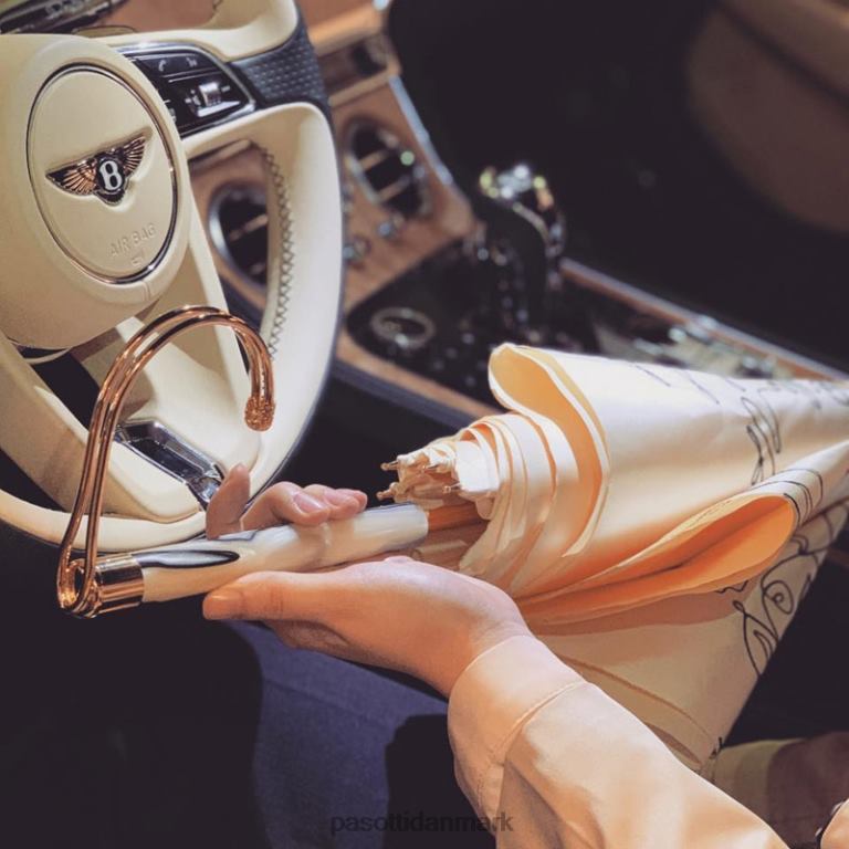 Kvinder PASOTTI 222 plat-300 t8 - elfenben skitseparaply, dobbelt klud 824L2534