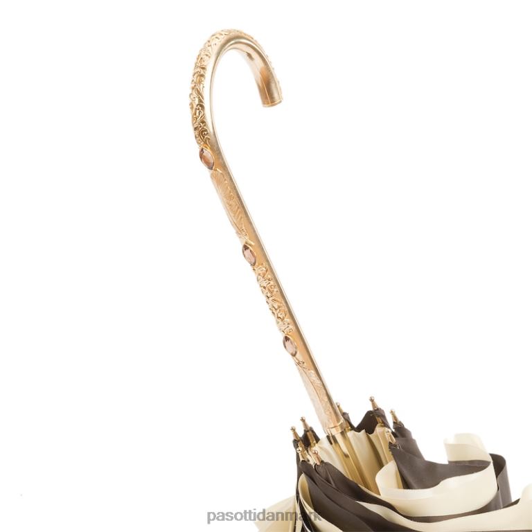 Kvinder PASOTTI 280 plat-30 c22 - luksus håndbroderet paraply 824L2536