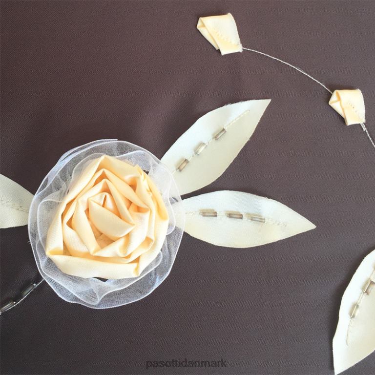 Kvinder PASOTTI 280 plat-30 c22 - luksus håndbroderet paraply 824L2536