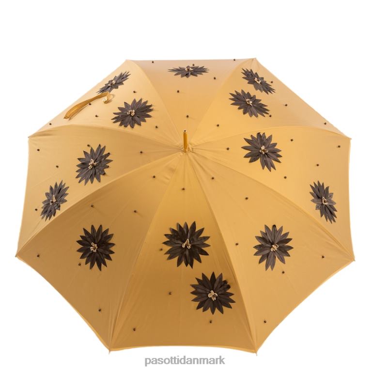 Kvinder PASOTTI 332 sum-7 z3 - paraply med håndpåførte solsikker og swarovski håndtag, dobbelt klud 824L2510